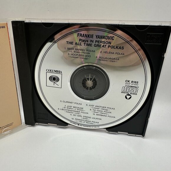 Frankie Yankovic The All Time Great Polkas Plays In Person CD Columbia CK 8165 - Picture 5 of 6